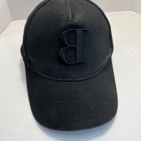 Beyoncé Hat Black Embroidered‎ B Logo Adjustable Baseball Cap OS Backwards B - Picture 1 of 8